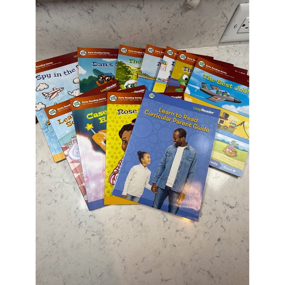 LeapFrog LeapReader Early Reading Series Phonics Book Set with Parent Guide 10pc